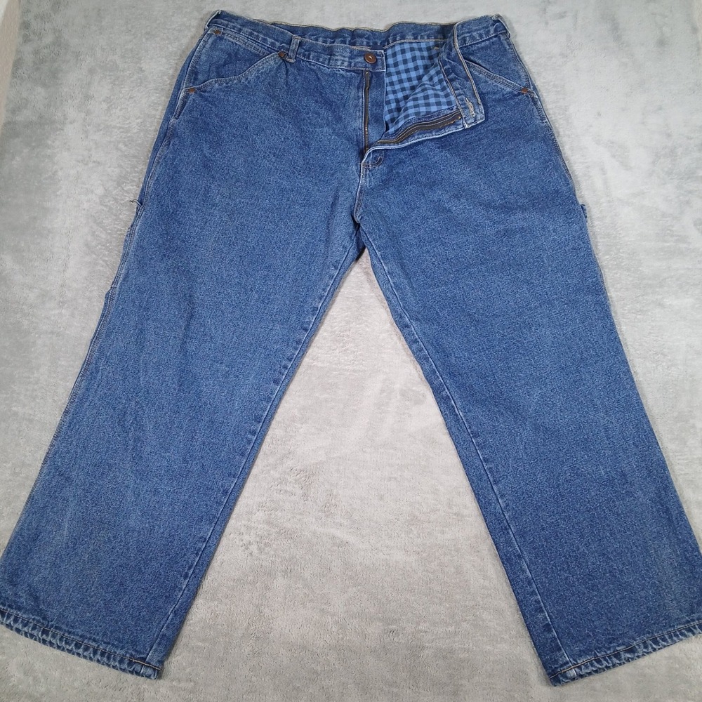 Crossfire Carpenter Pants Mens 42x30 Blue Denim Cotton Workwear Vintage